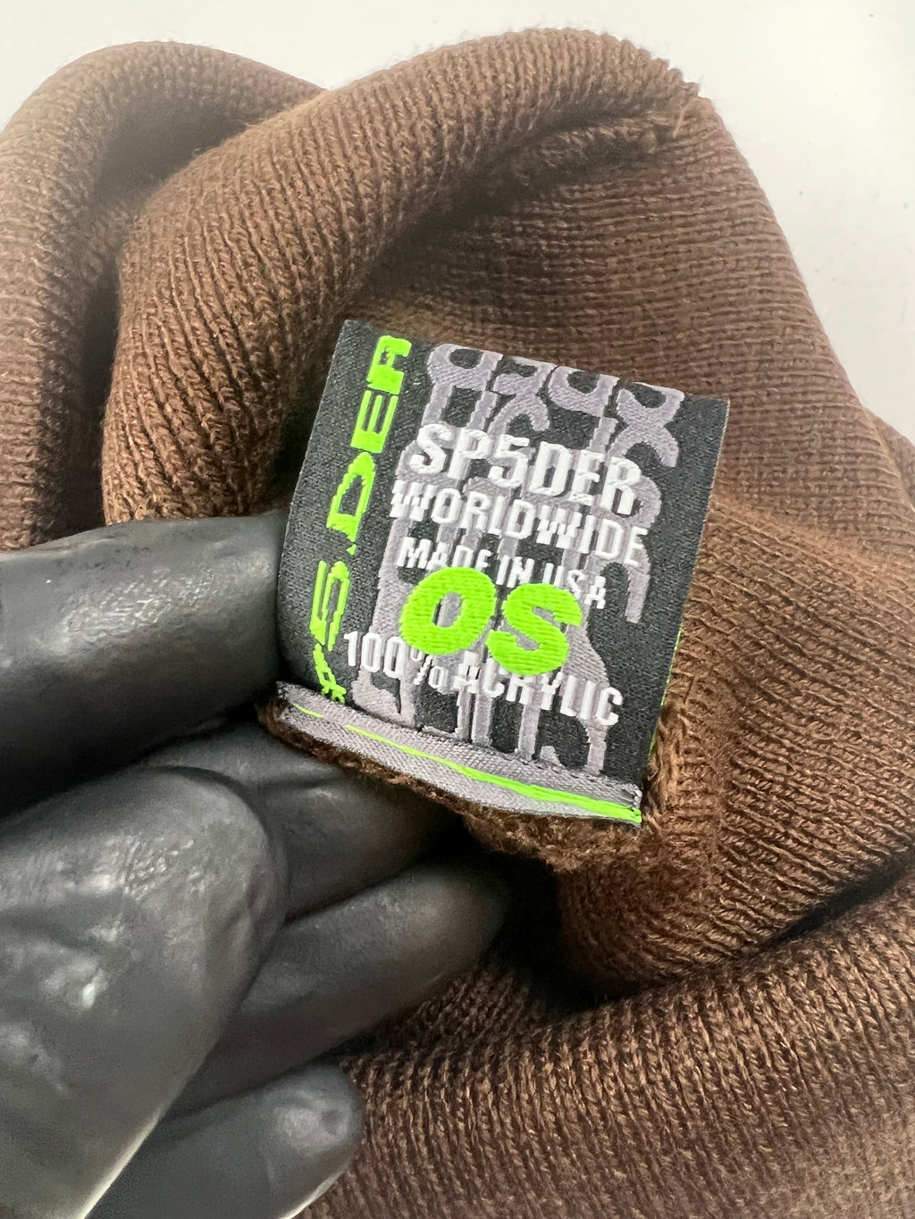 Sp5der Rhinestone Beanie