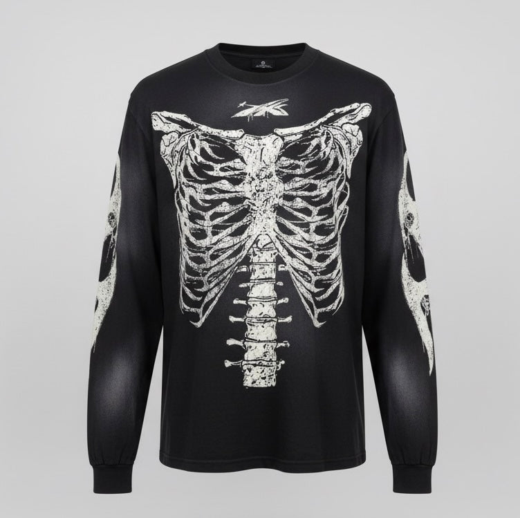 HS Skeleton Long Sleeve T-shirt
