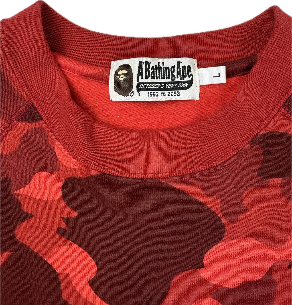 OVO x Bape Camo Crewneck