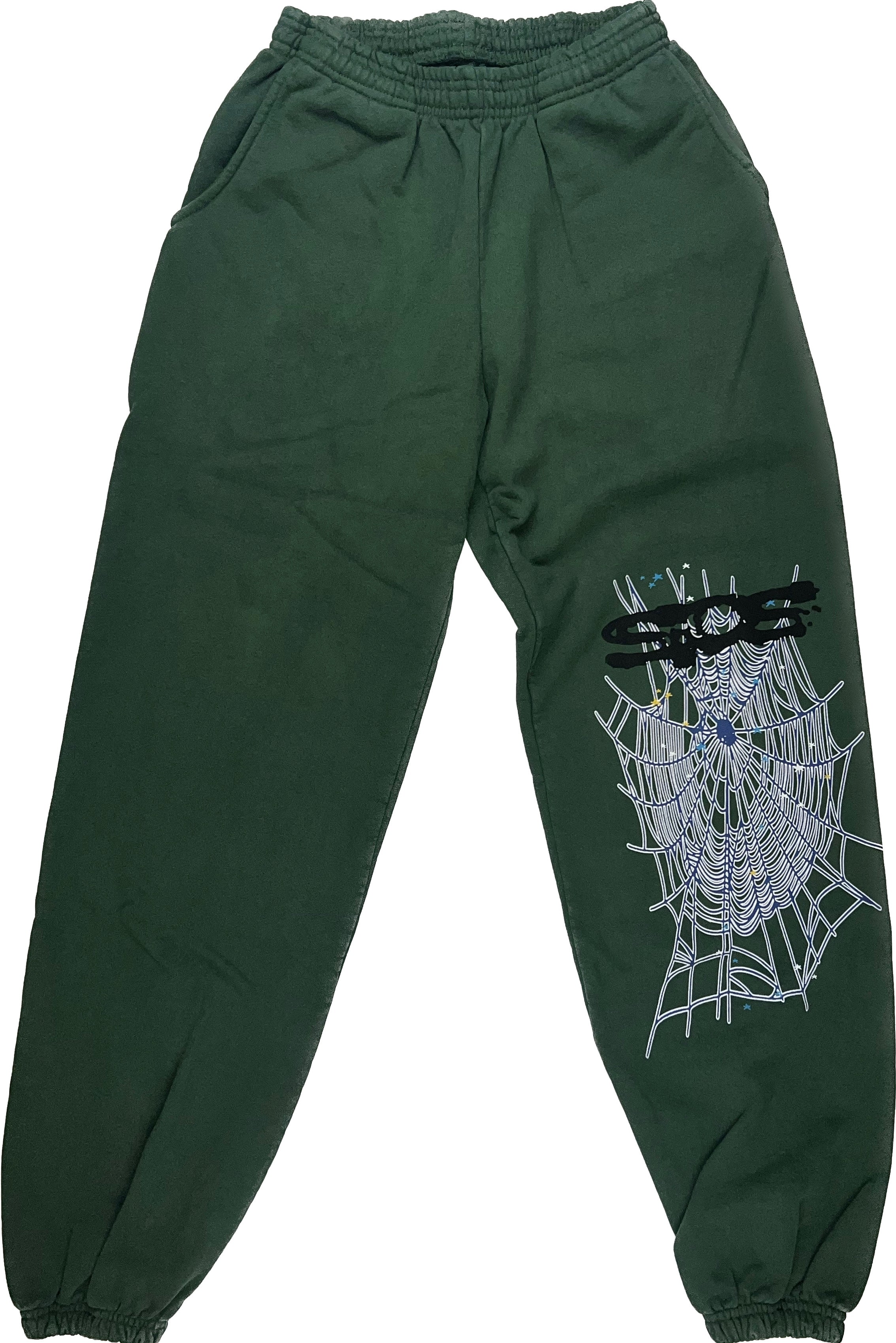 Sp5der Hunter Green Sweatpants