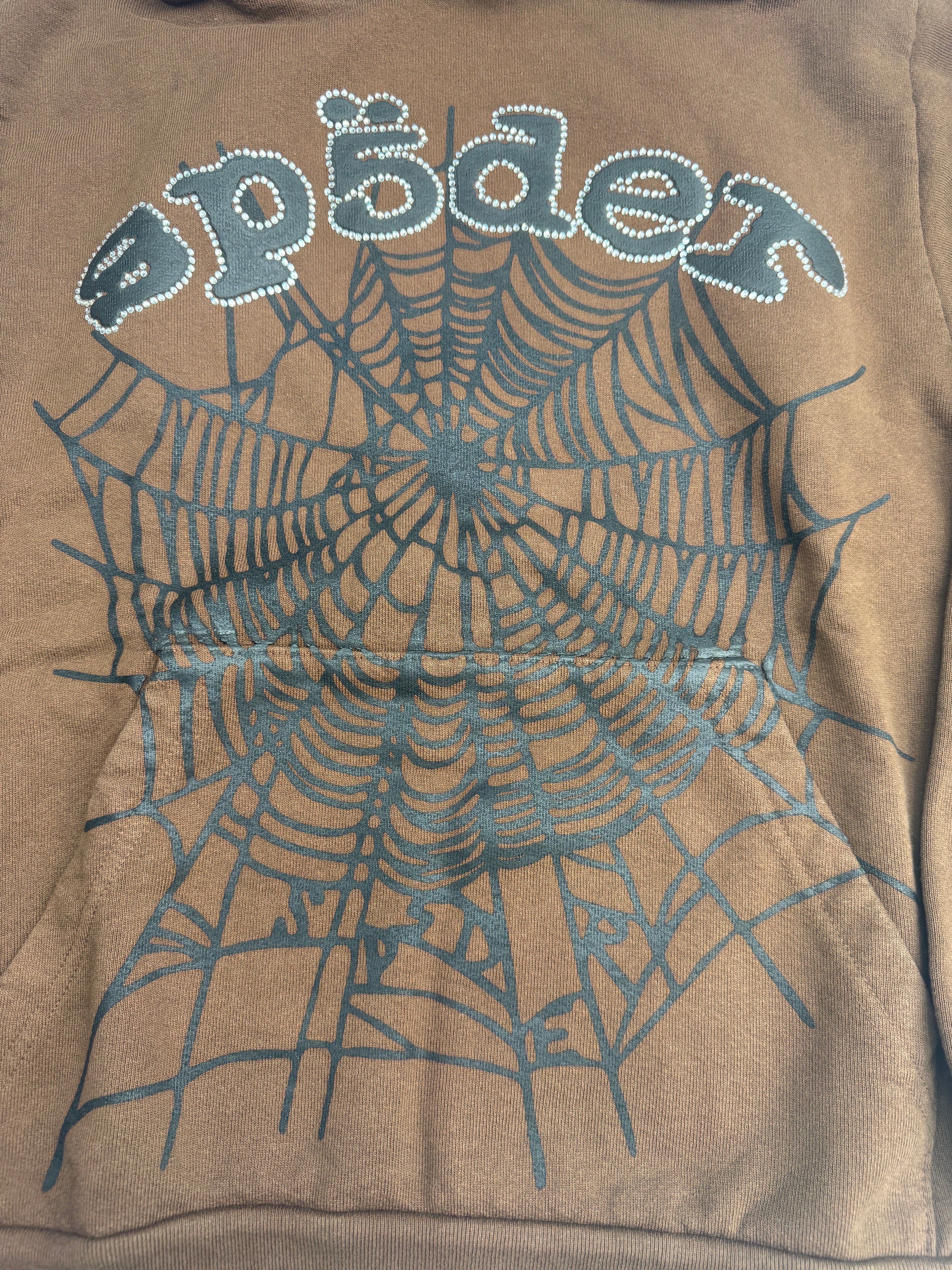 Sp5der Rhinestone OG Web Hoodie