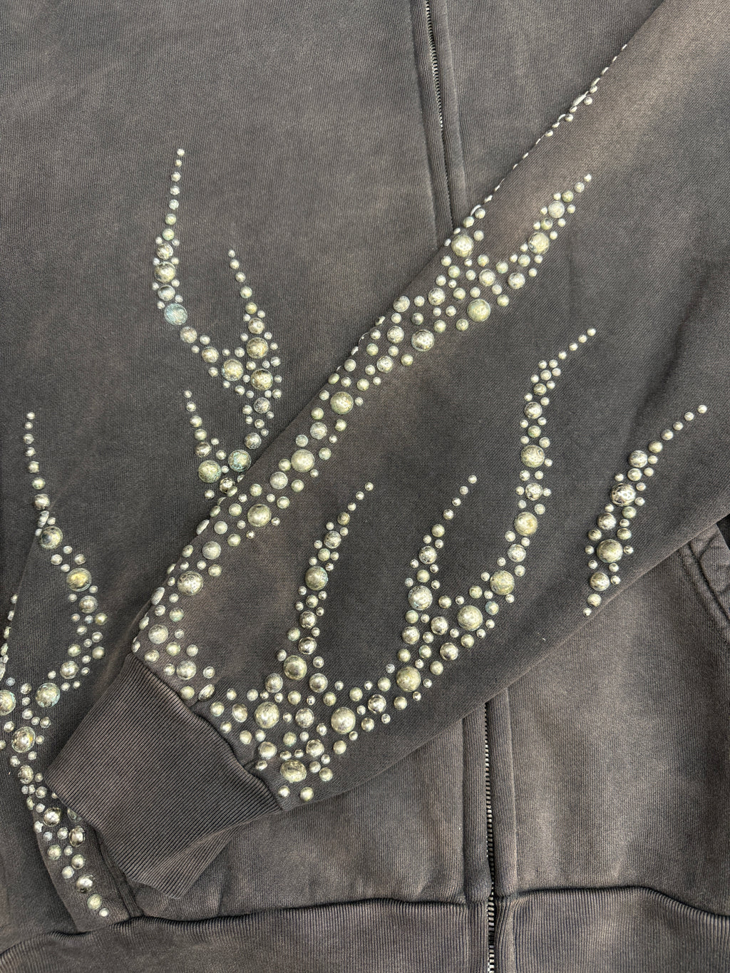 HS Studded Zip Up Hoodie