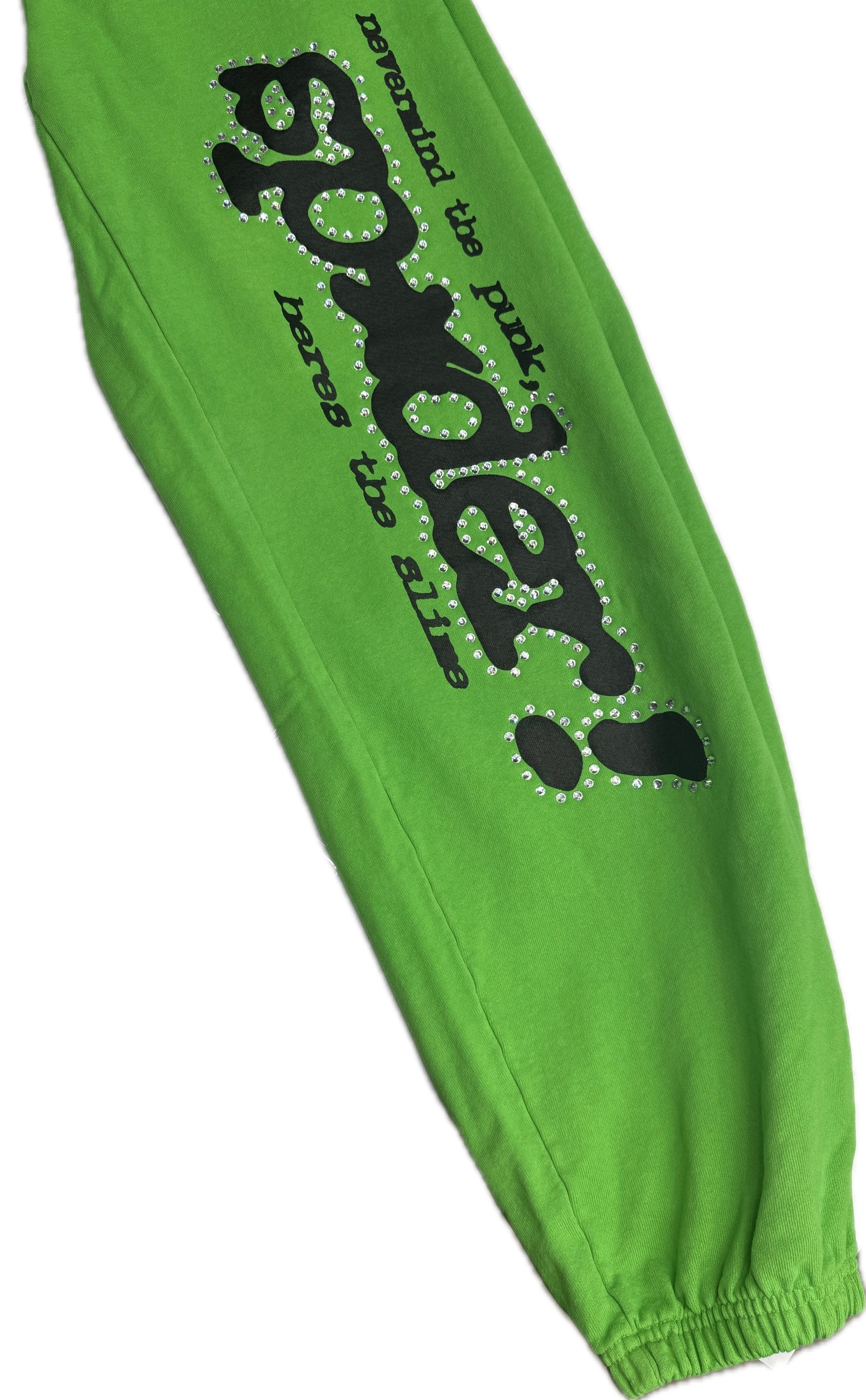 Sp5der Rhinestone P*NK V2 Sweatpants