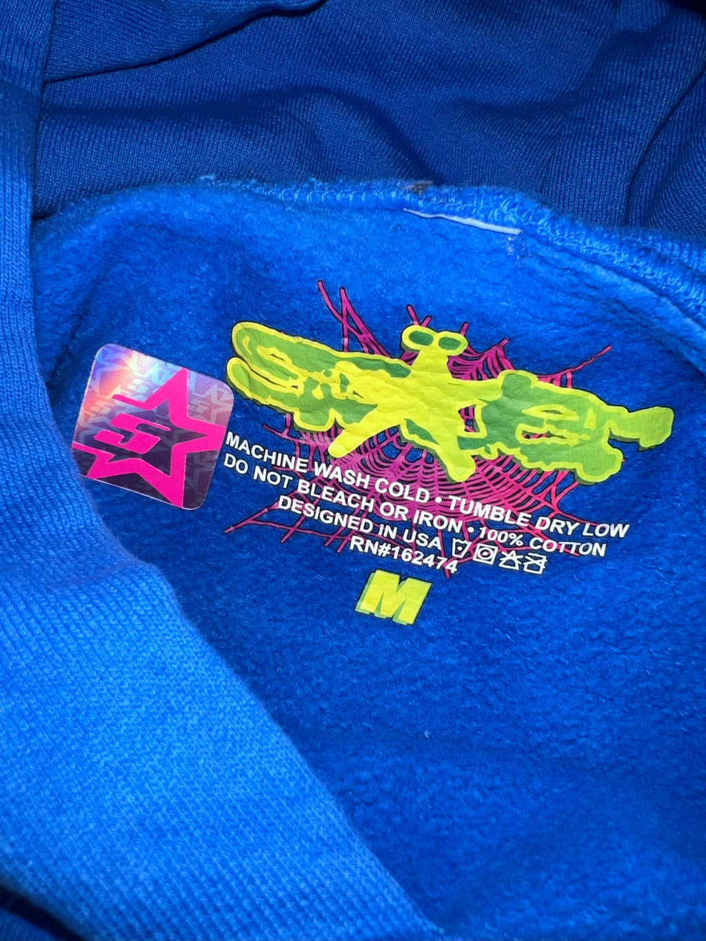 Sp5der TC Blue Hoodie