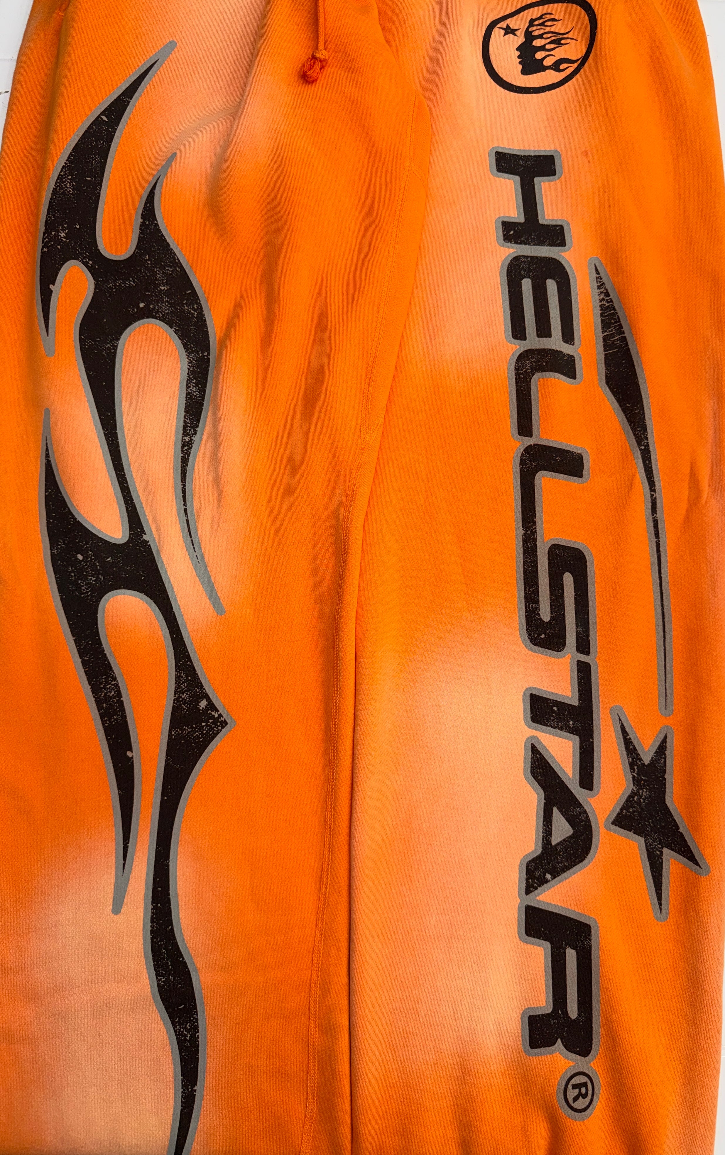 HS Fire Orange Elastic Sweatpants
