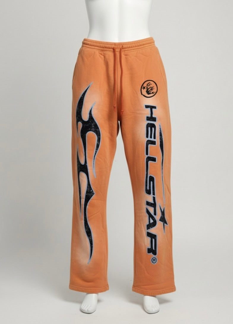 HS Fire Orange Flare Sweatpants