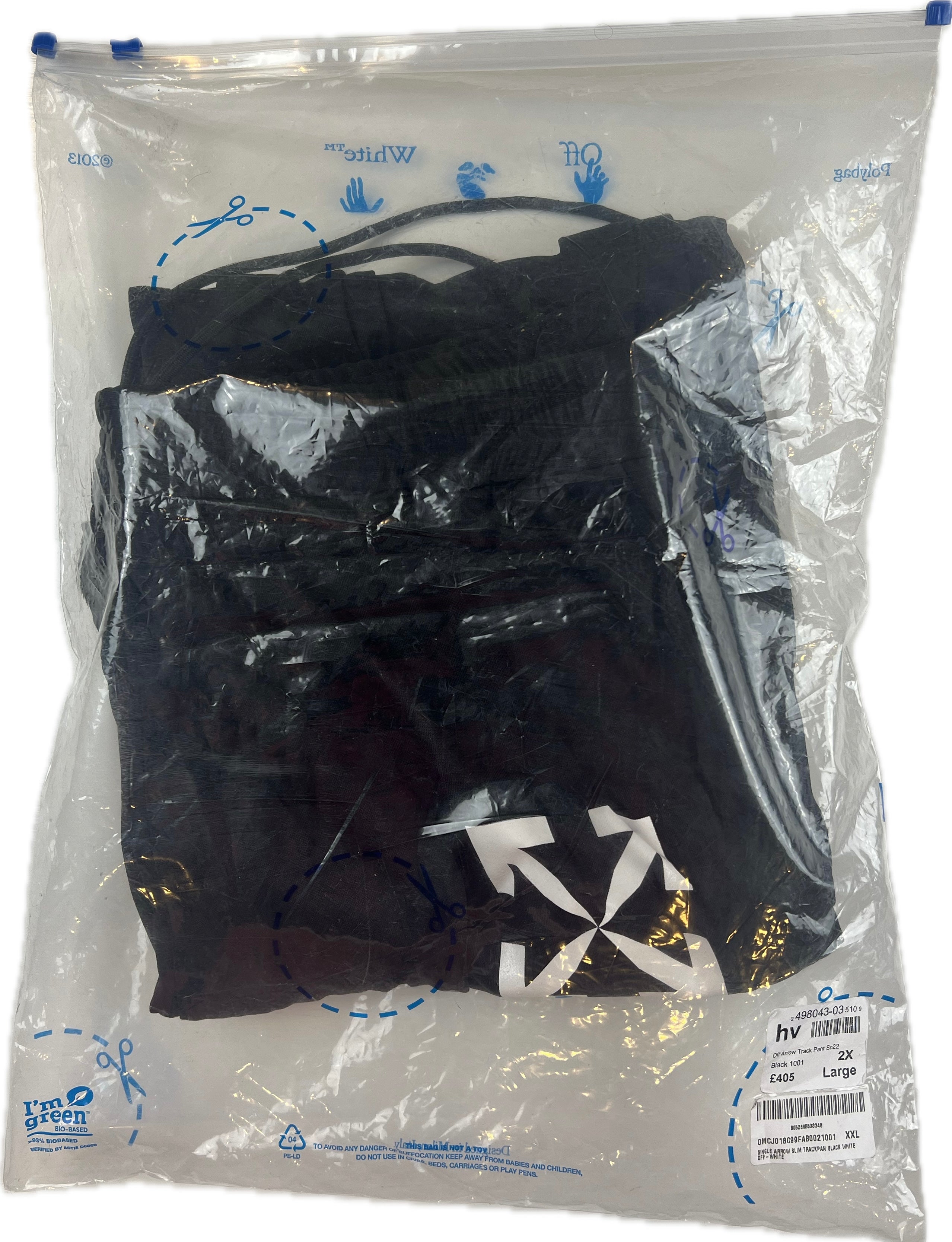 Off-White Single Arrow Slim Track Pants Black