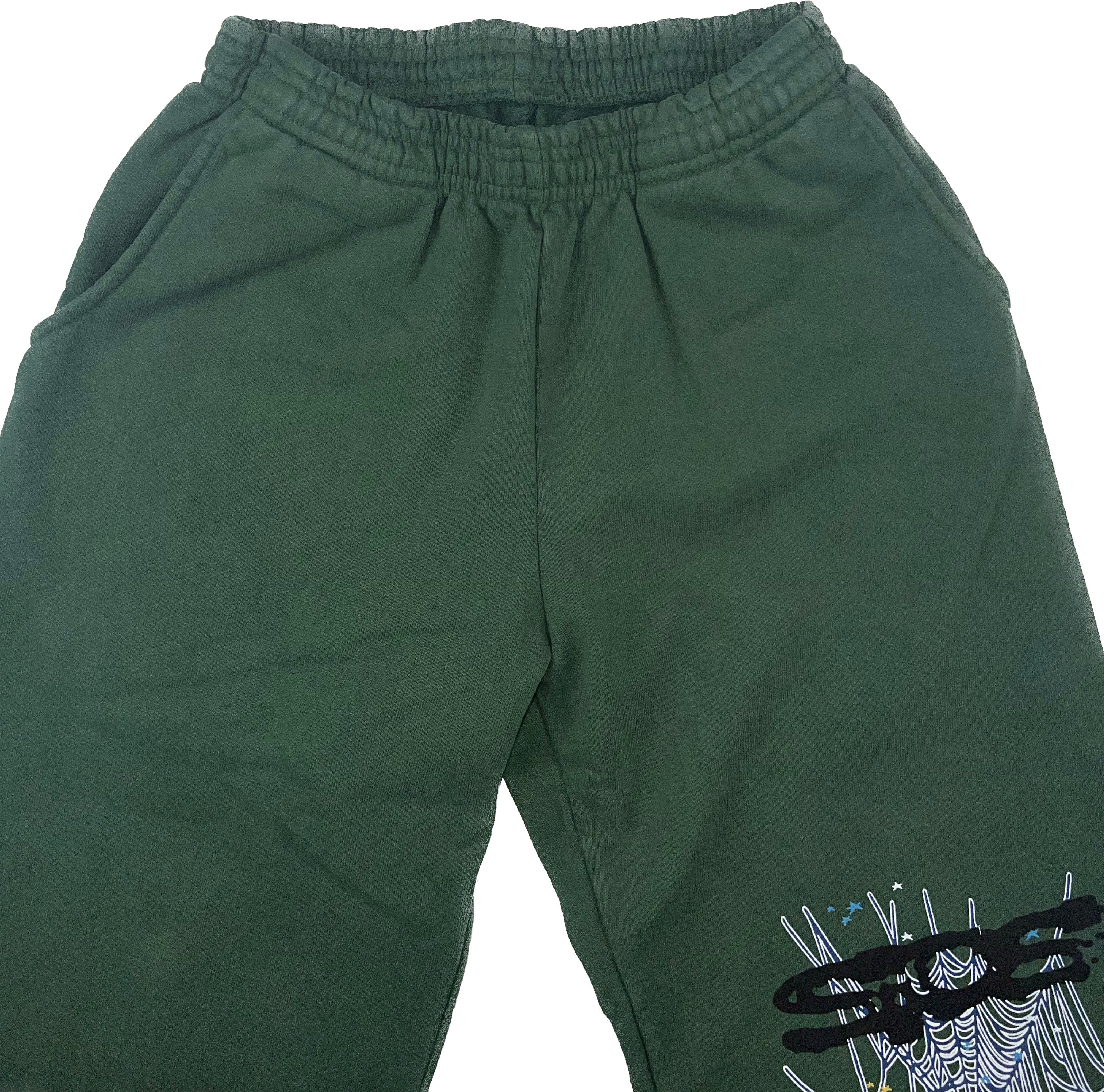 Sp5der Hunter Green Sweatpants