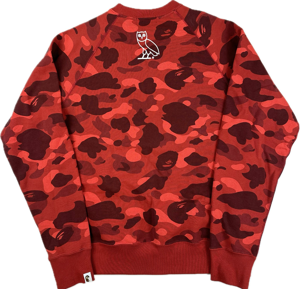 OVO x Bape Camo Crewneck