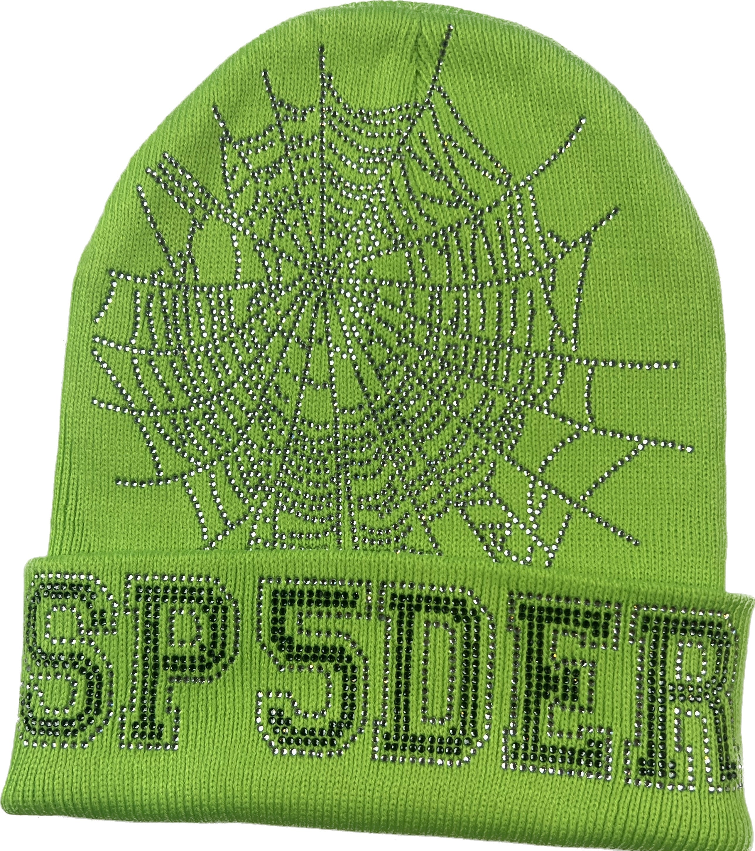 Sp5der Rhinestone Beanie