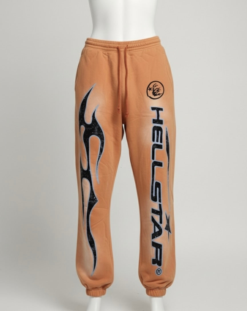 HS Fire Orange Elastic Sweatpants