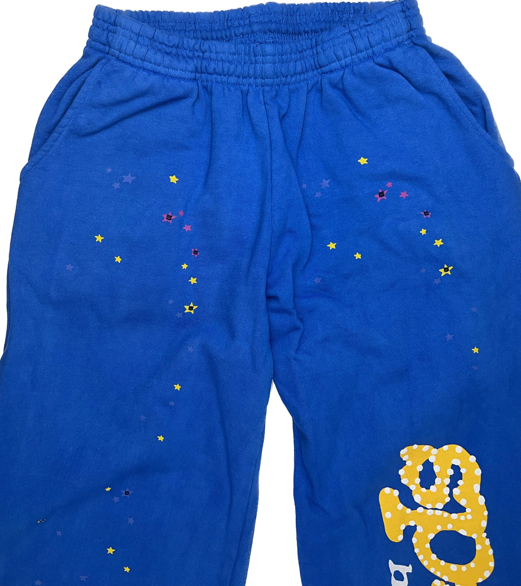 Sp5der TC Blue Sweatpants
