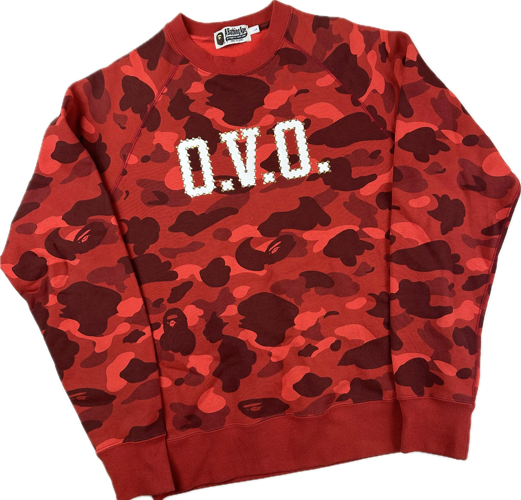 OVO x Bape Camo Crewneck