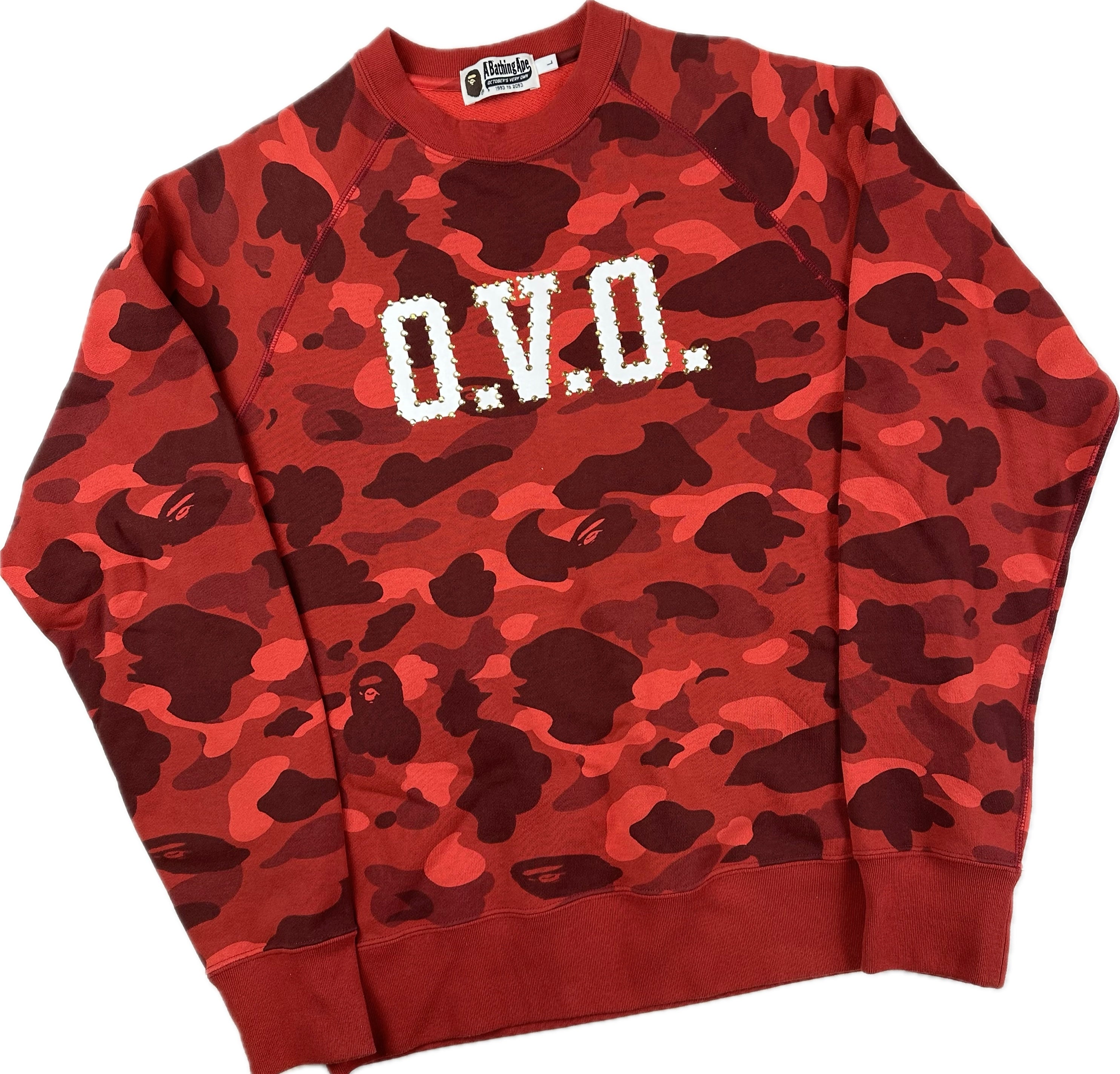 OVO x Bape Camo Crewneck