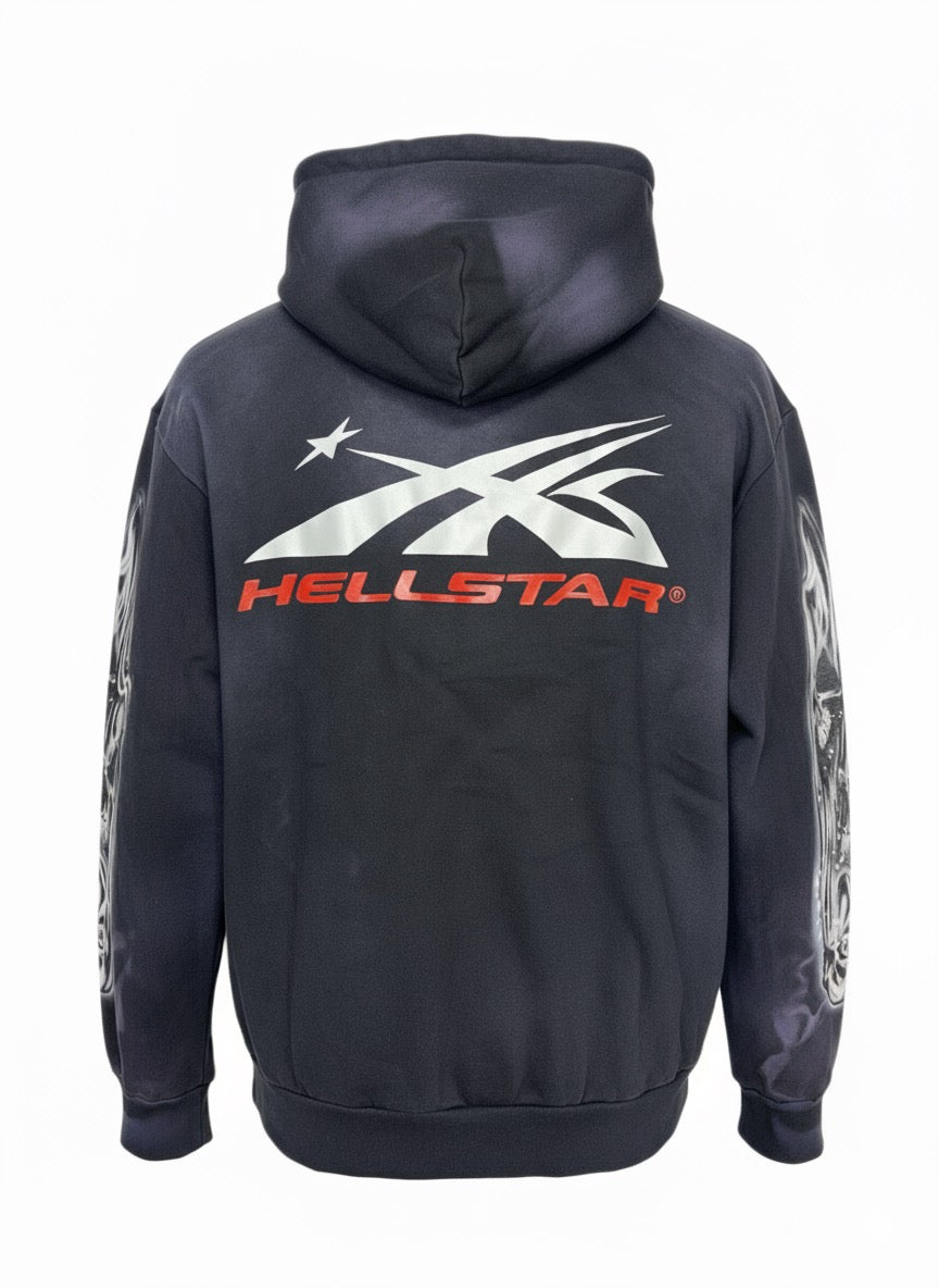 HS Airbrushed Skull Hoodie