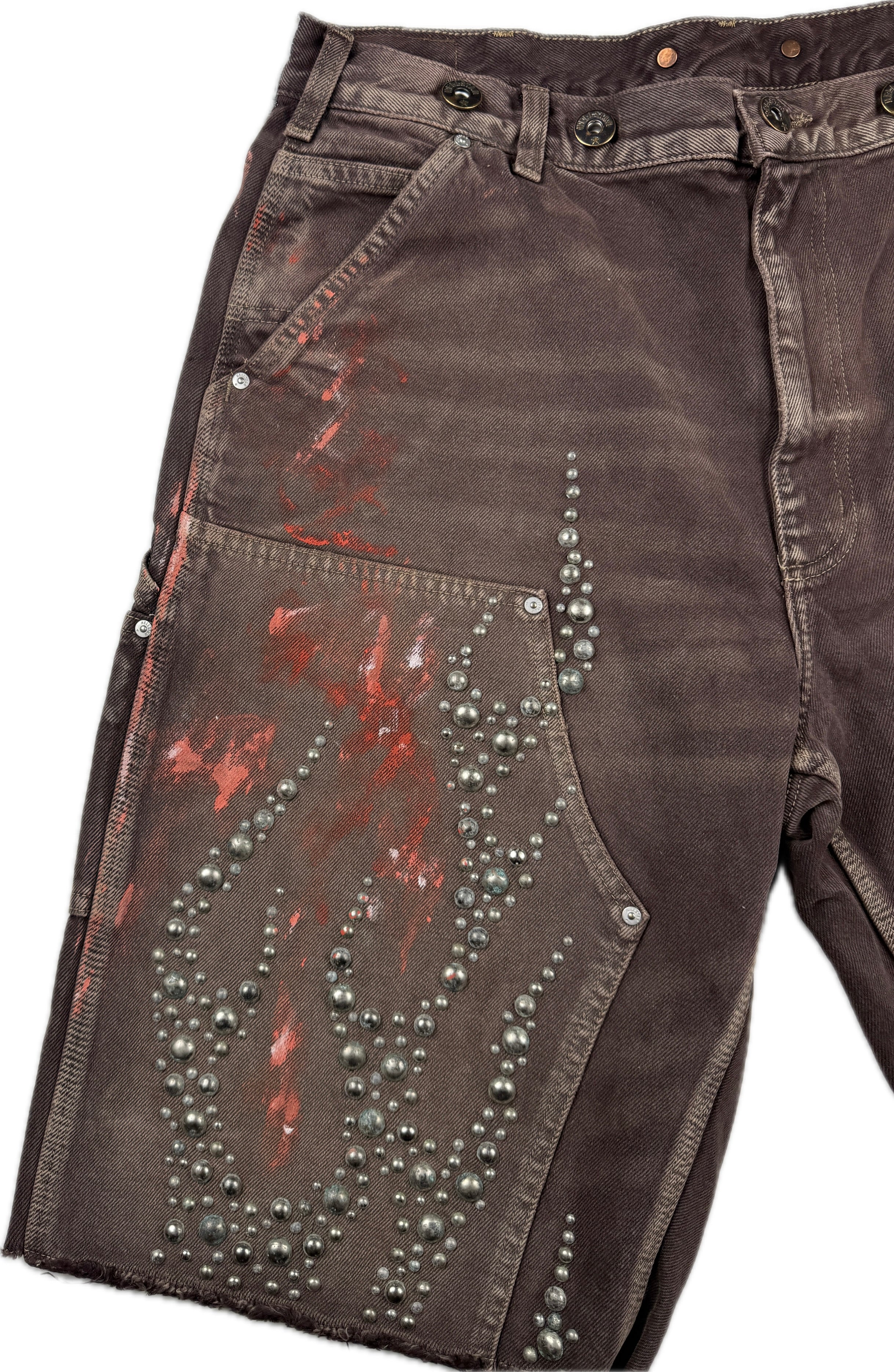 HS Studded Denim Shorts