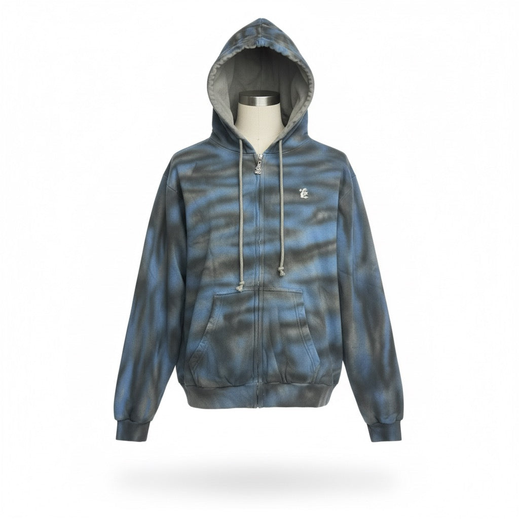 HS Airbrushed Zip Up Hoodie