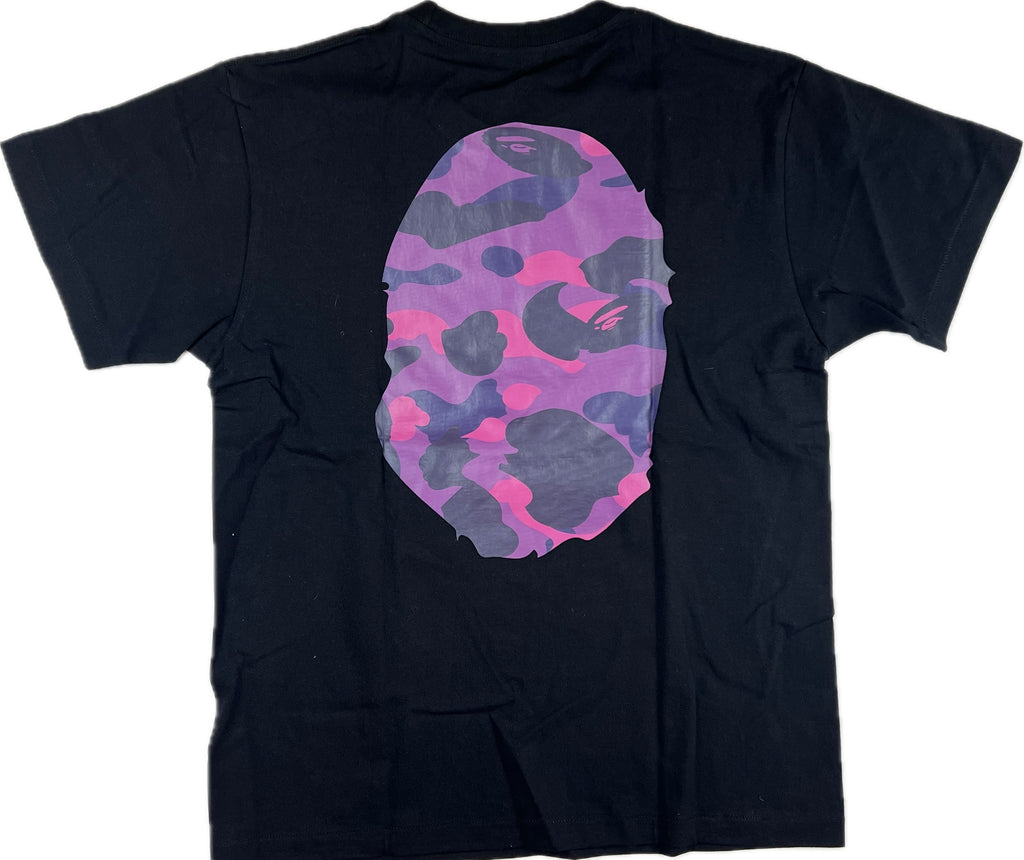 Bape Purple Camo Big Ape Logo T-shirt