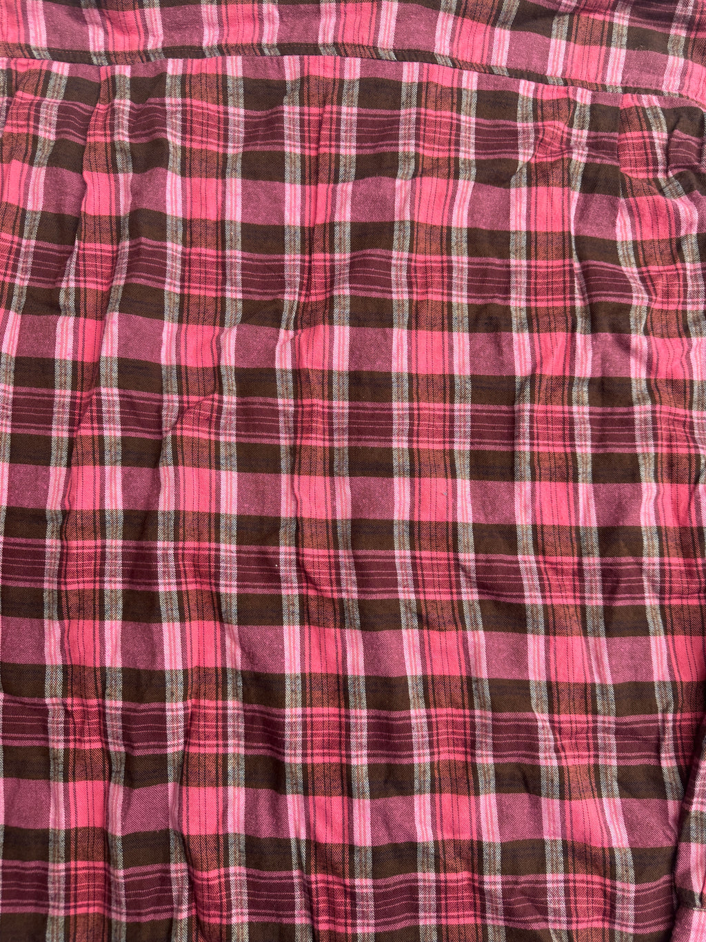 HS Plaid Hooded Button Up