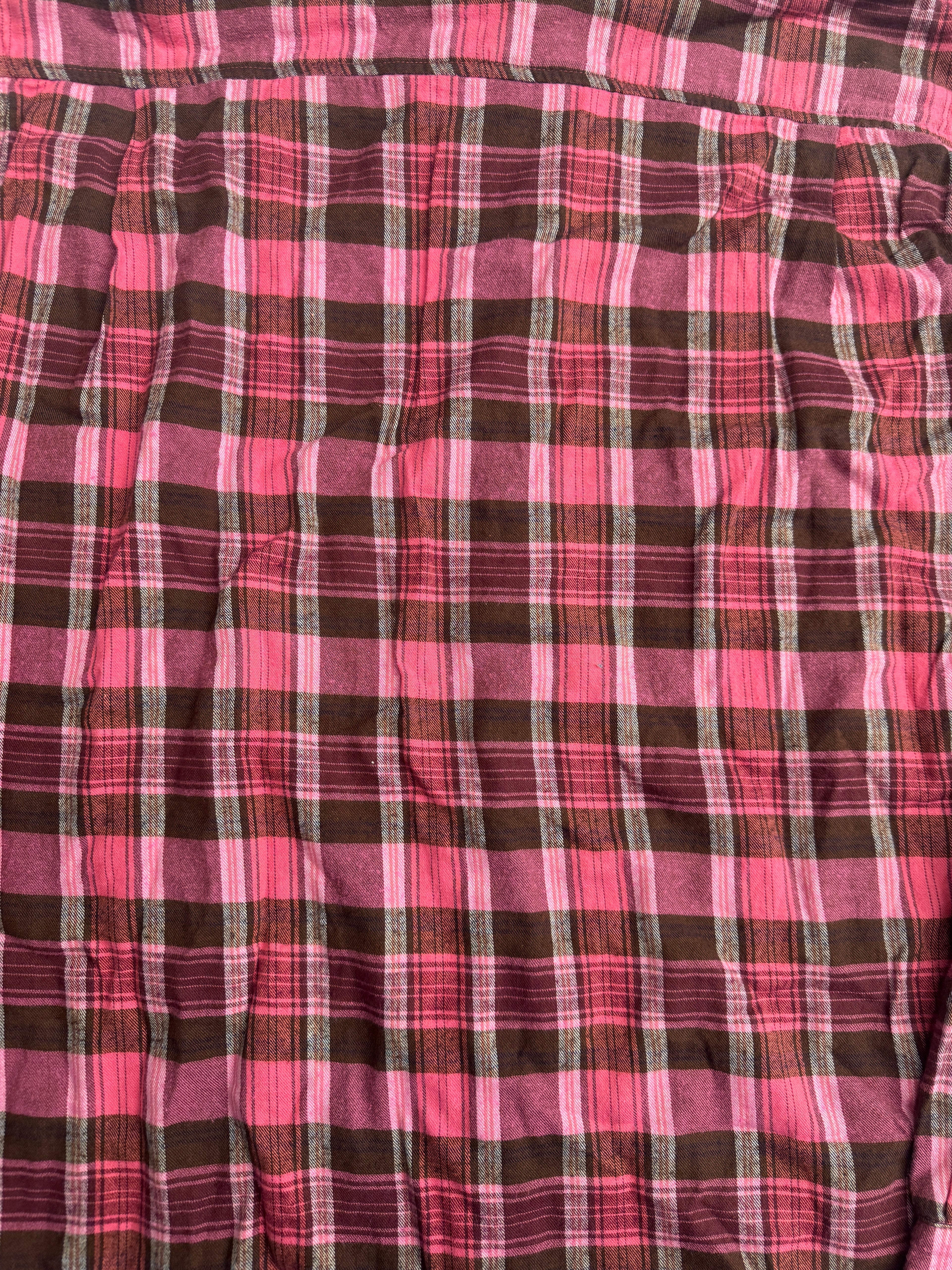HS Plaid Hooded Button Up