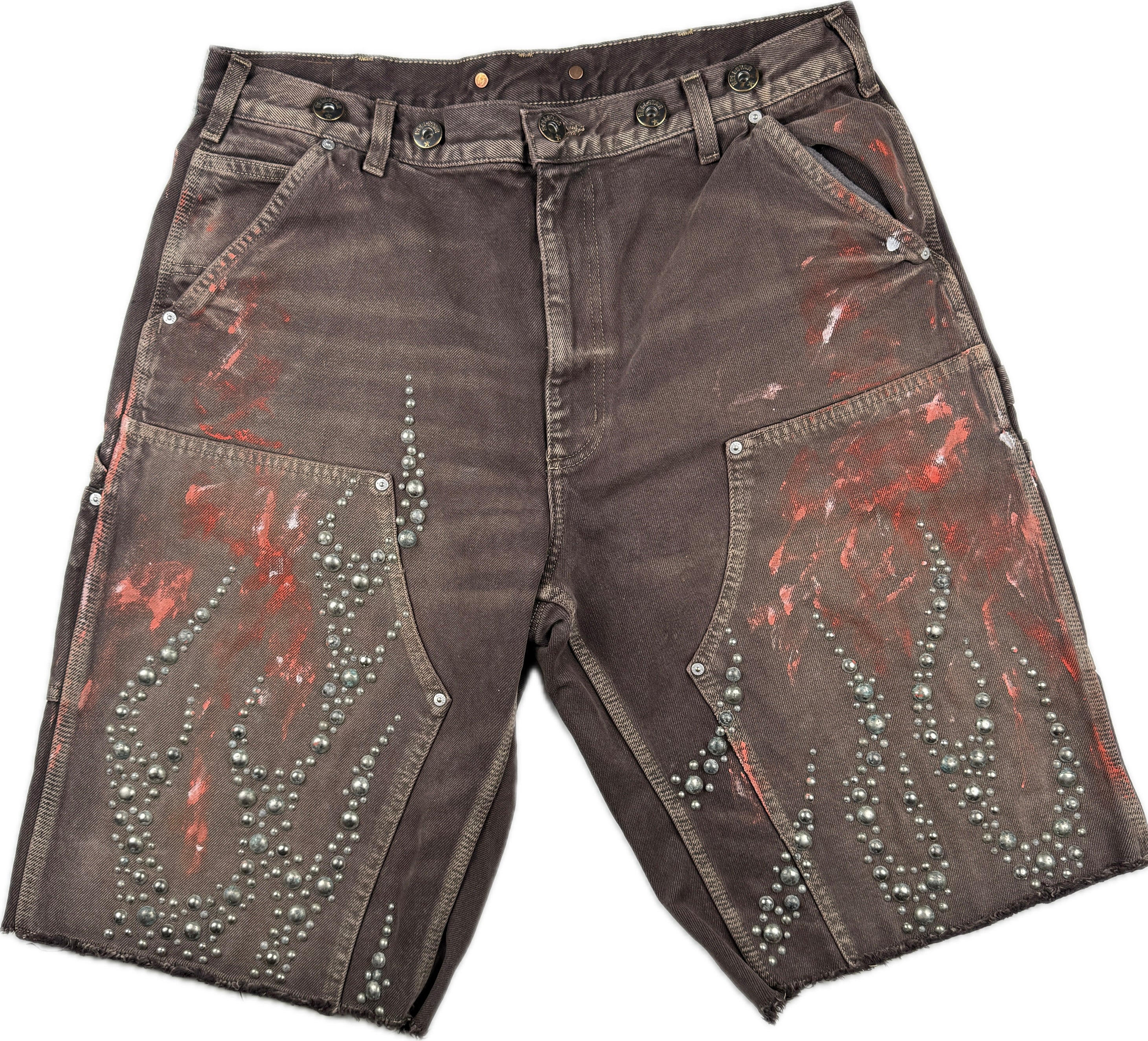 HS Studded Denim Shorts