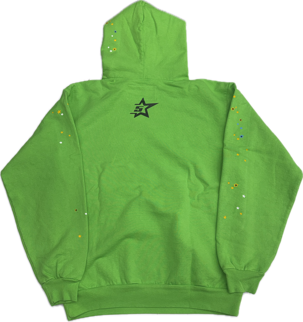 Sp5der Rhinestone P*nk V2 Hoodie