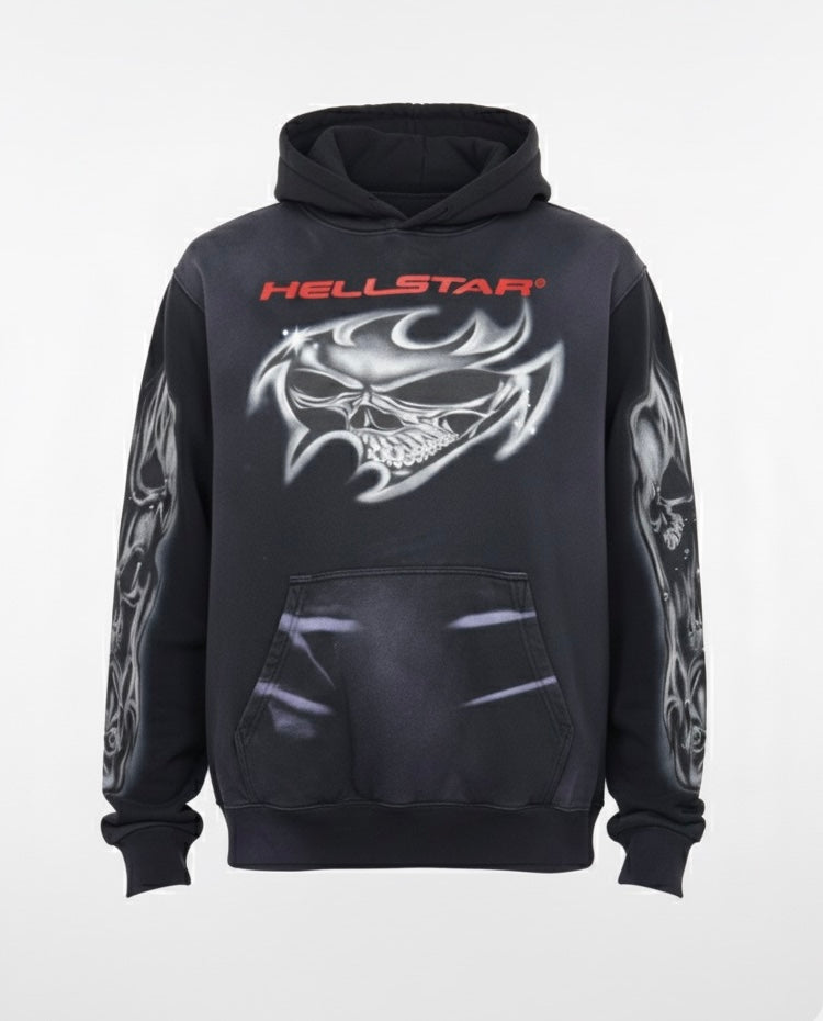 HS Airbrushed Skull Hoodie