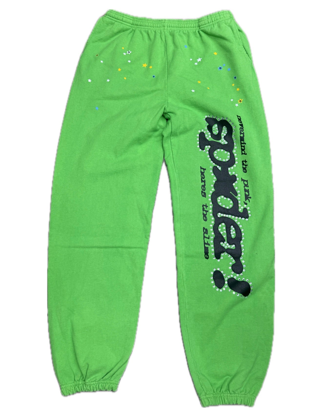 Sp5der Rhinestone P*NK V2 Sweatpants