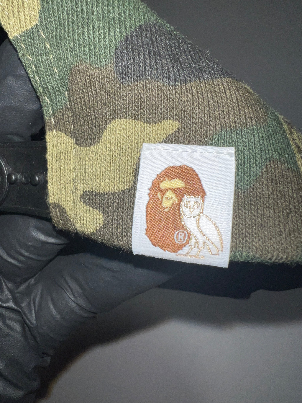 OVO x Bape Camo Trucker Hat