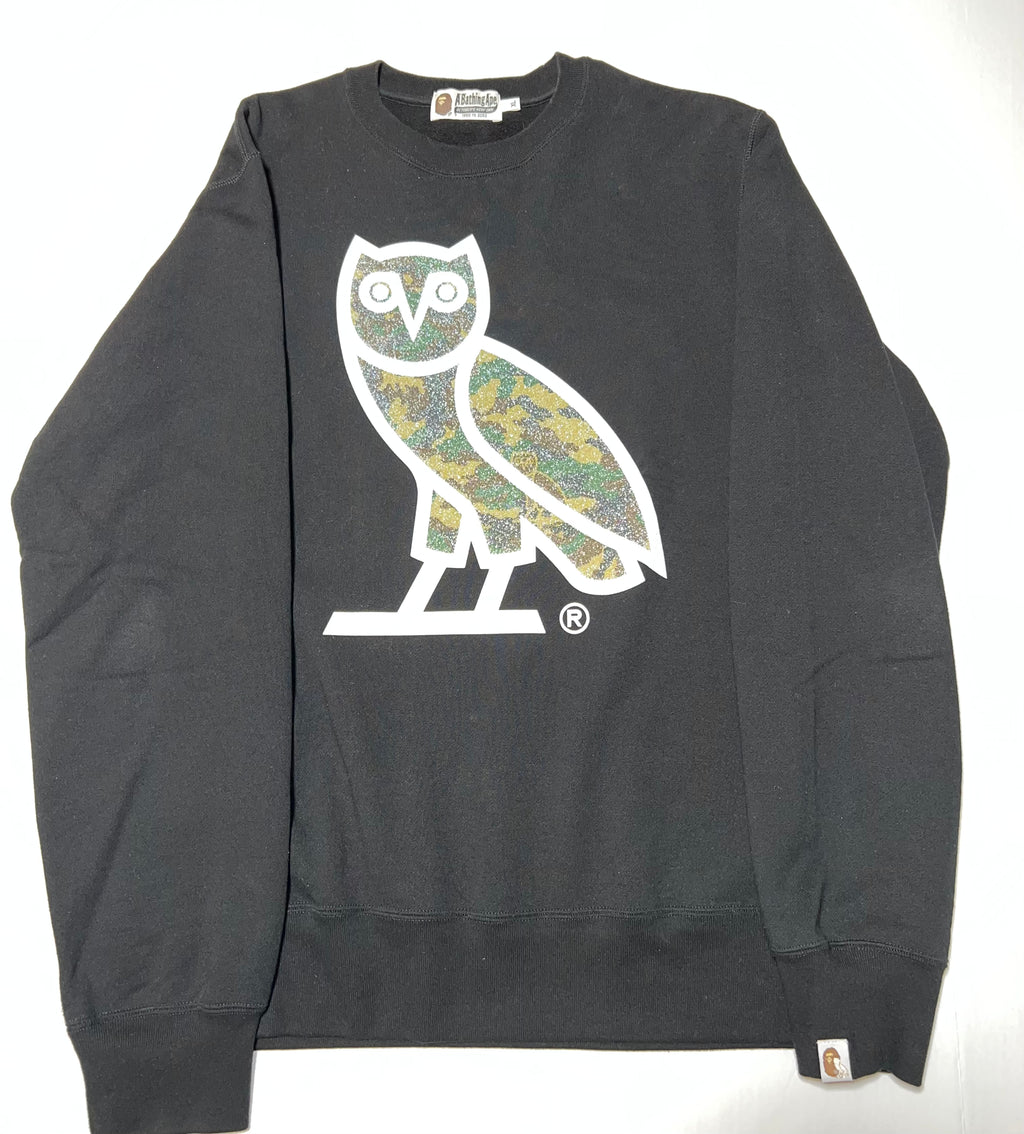 OVO x Bape Glass Beads Woodland Crewneck