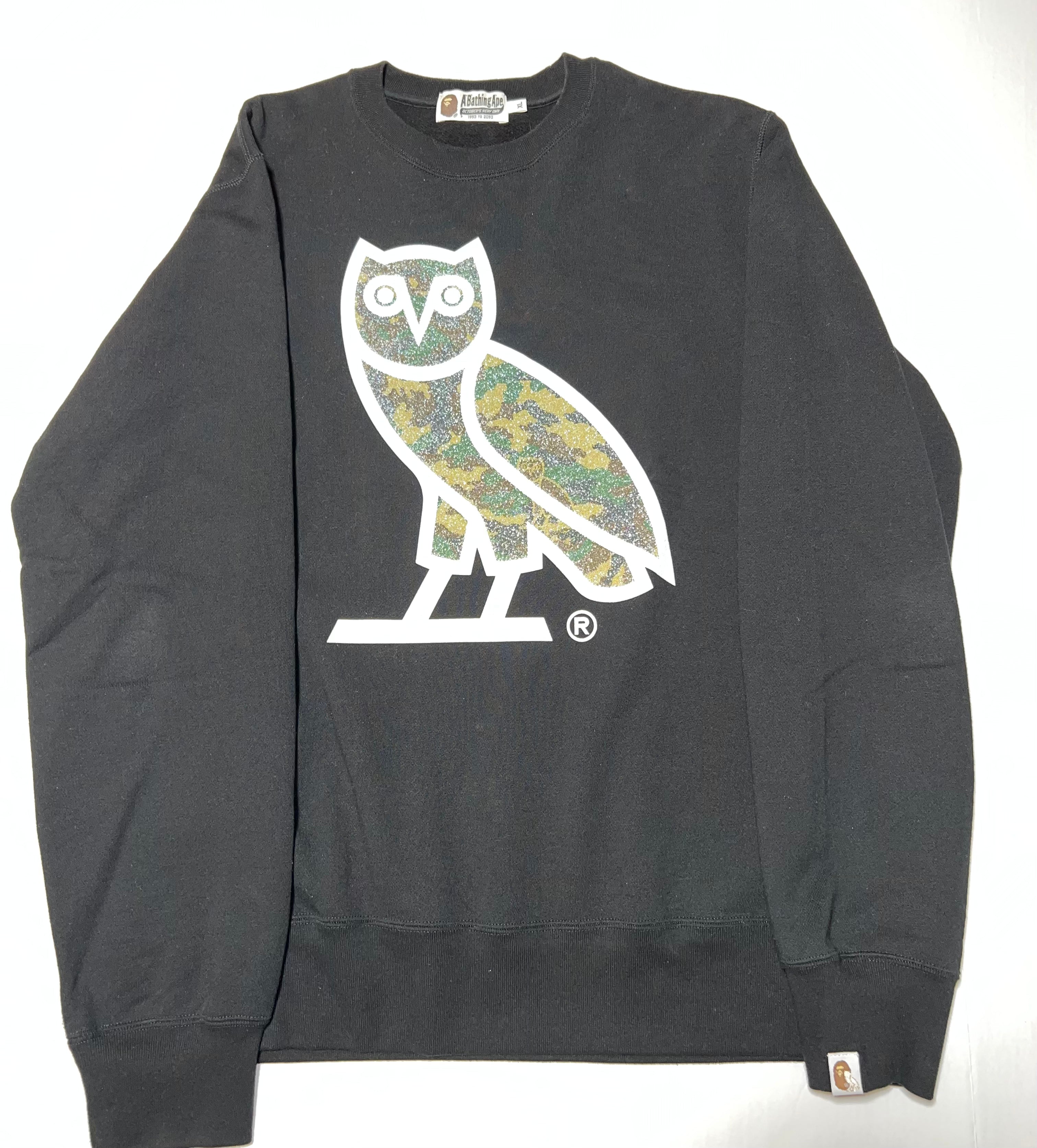 OVO x Bape Glass Beads Woodland Crewneck