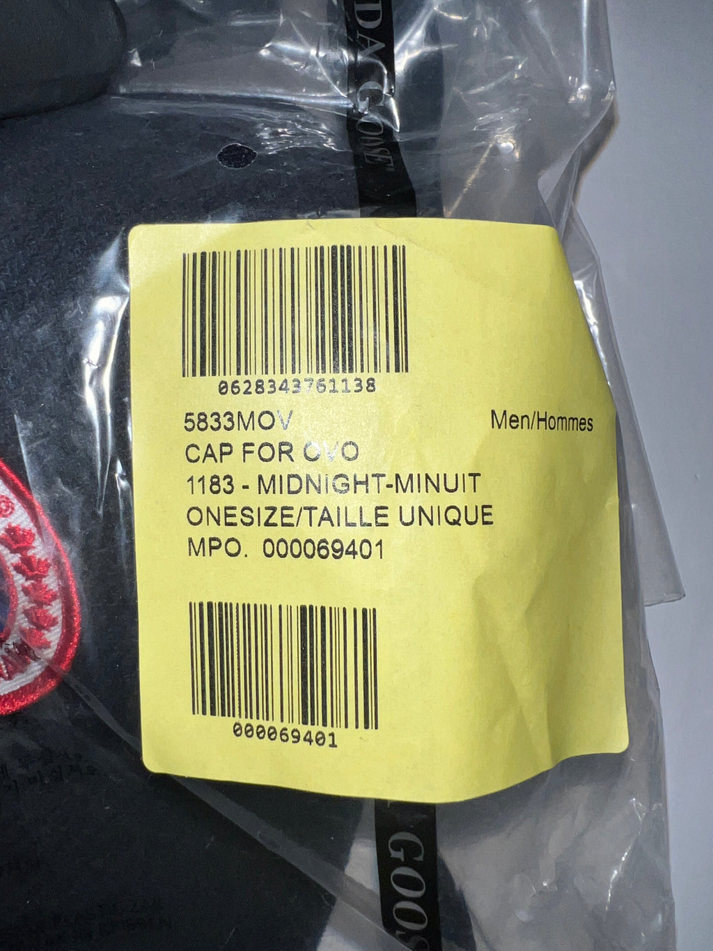 OVO x Canada Goose Sportscap