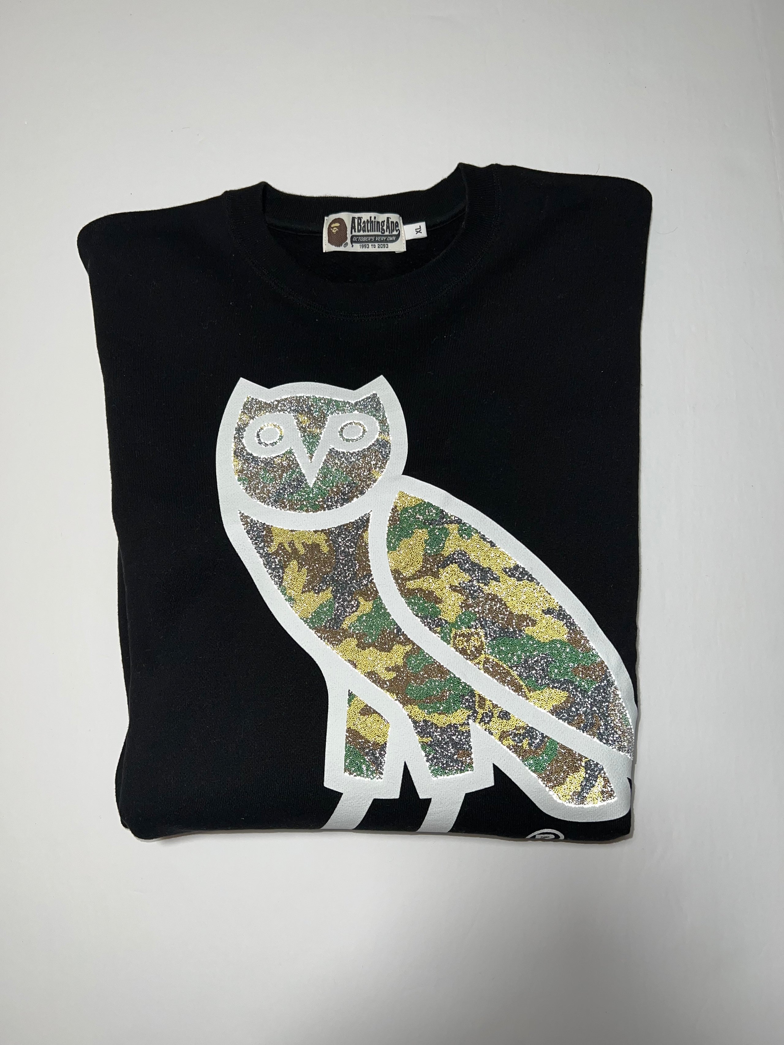 OVO x Bape Glass Beads Woodland Crewneck