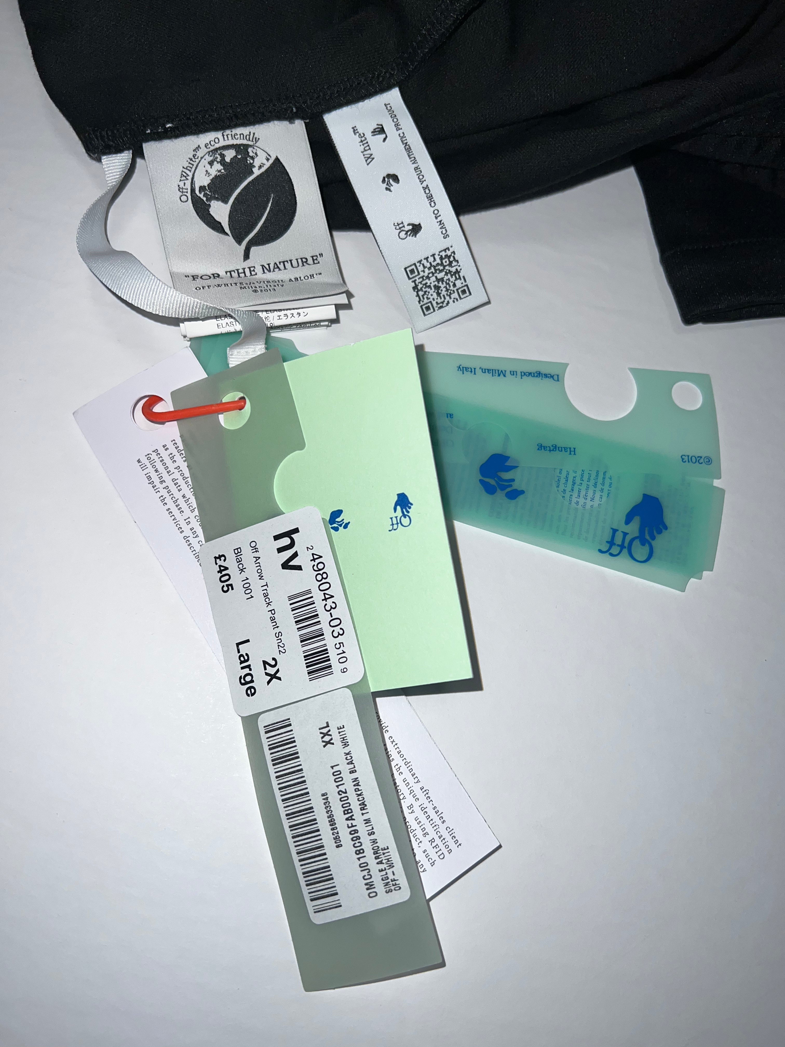 Off-White Single Arrow Slim Track Pants Black