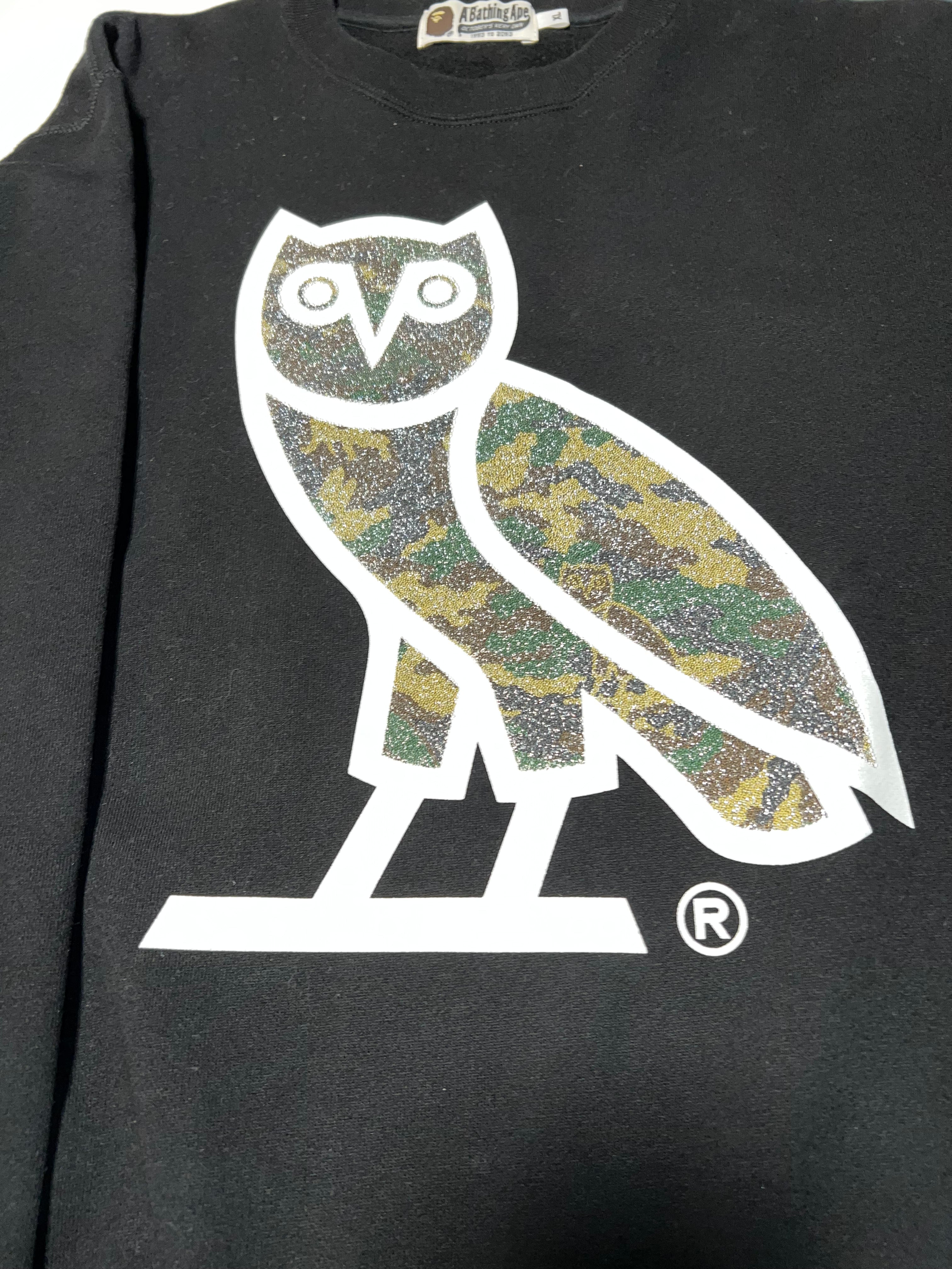 OVO x Bape Glass Beads Woodland Crewneck