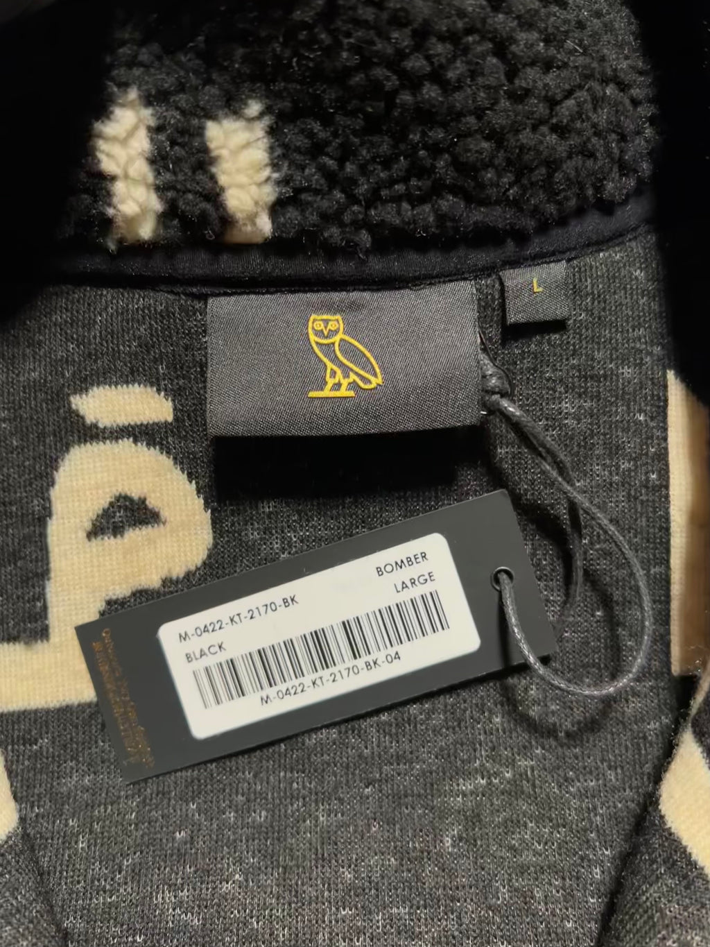 OVO Jacquard Sherpa Fleece Bomber